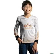 Camisa Agro Feminina BRK Branca Bruta com Proteção Solar UV50+ -  Gênero: Infantil Tamanho: Infantil PP
