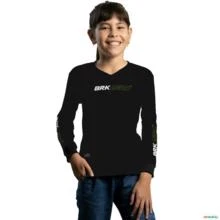 Camisa Agro Brk Preto Básica com Proteção UV50+ -  Gênero: Infantil Tamanho: GG