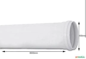 Tubo PVC sendo 100mm, barra 6 metros