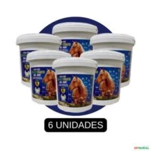 Suplemento Mineral Vitamínico CAVALOS / EQUINOS (1Kg) ANTIPARASITÁRIO MÚSCULO - KIT c/ 6 un. AllDay