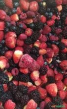 Frutas vermelhas congeladas