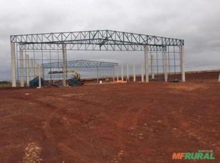 Galpão Metálico Agrícola com Fechamento em Concreto