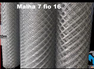 Tela de Alambrado Galvanizado 25x1.20m Fio 16 Malha 65mm de Alta Durabilidade