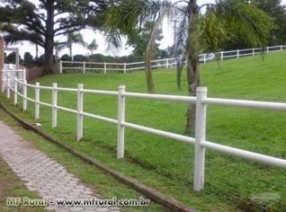 Cercas para Haras em PVC com Concreto e Aço Galvanizado