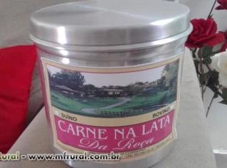 Carne na lata da roça - prática e saborosa