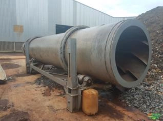 Secador Rotativo em Inox 08m para Indústria