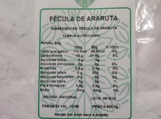 Farinha de Araruta Pura - 1 Kilo