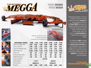 Plaina Niveladora de Solo Megga - Diversos Modelos