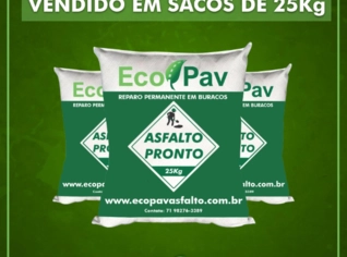 Asfalto Frio Ensacado ECOPAV - Aplicação Prática e Rápida