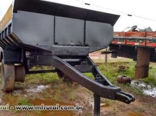 Caçamba para Trator 6m³ com Pistão e Rodas
