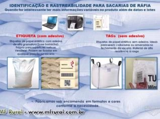 Etiquetas para Sacos e Big Bags de Ráfia
