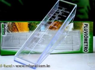 Pluviômetro de Poliestireno Cristal 150mm com Copo