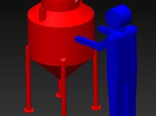 Tanque Vertical em Aço Carbono de 500L a 10000L