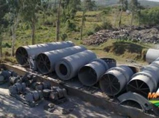 Forno Rotativo 73m x 3,3m para Cal e Cimento