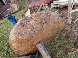Ágata Natural Azul Listrado 453kg - Peça Única