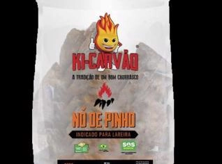Nó de Pinho Ki-Carvão 10 kg - Queima Prolongada