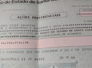 Ações Nominativas BESC - Classes A e B