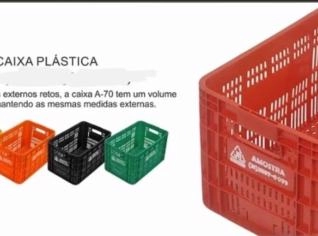 Caixas Plásticas Hortifruti Recicladas e Virgens