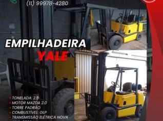 Empilhadeira Yale 2.5 Toneladas - GLP e Transmissão Nova