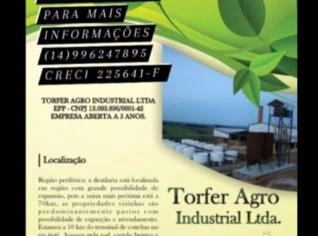 Destilaria em Botucatu, SP - Excelente Investimento