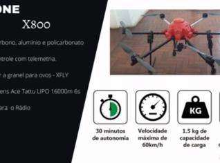 Drone X800 com Dispenser para Soltura de Ovos