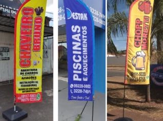Wind Banners Extra Grandes com Arte Personalizada