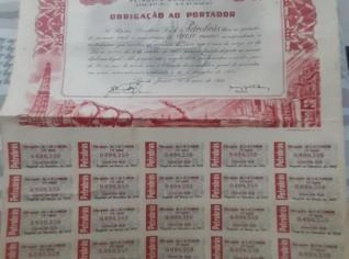 Ações Petrobras 1956 - Título ao Portador Histórico