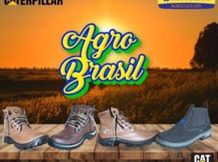 Bota Caterpillar Couro Legítimo com Palmilha Gel