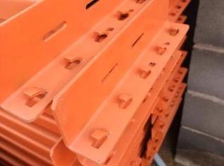 Porta Palete Usado Azul e Laranja - 44 Montantes