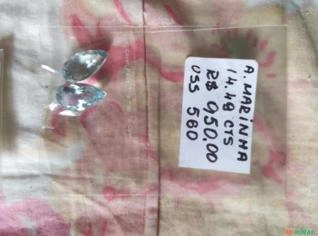 Águas Marinhas Lapidadas em Forma de Gota - Fortaleza