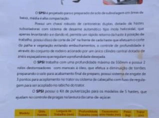 Subsolador Santa Izabel SPSI 7 Hastes - 2015