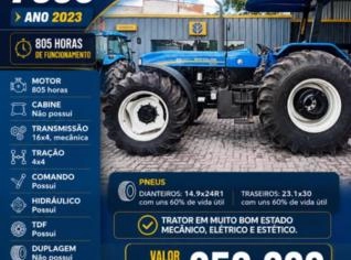 Trator New Holland 7630 Ano 2023