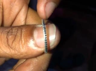 Anel com Diamante Negro Preto Elegante