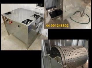 Descascador de Mandioca Automático