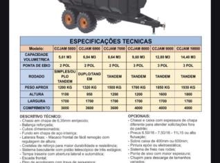 Carreta Caçamba CCJAM 6000 - 6,84 M3