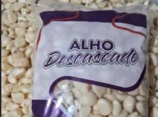 Alho Descascado Roxo Fresco em Kilo