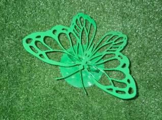 Borboleta Verde Artesanal para Decoração