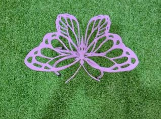 Borboleta Lilás - Decoração Artesanal Bonfinópolis