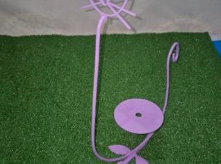 Gato Flor de Liz - Suporte para Vaso Decorativo