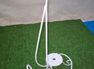 Gato Artesanal Branco - Suporte para Vasos