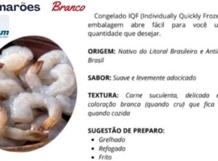 Camarão Branco Congelado - Guaratuba/PR
