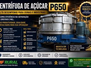 Centrífuga de Açúcar P650 - Alta Performance