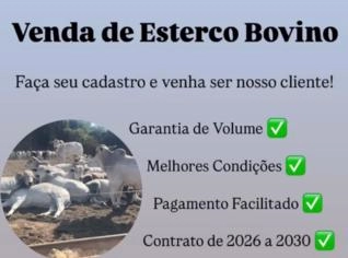 Esterco Bovino - Fertilizante Orgânico de Qualidade