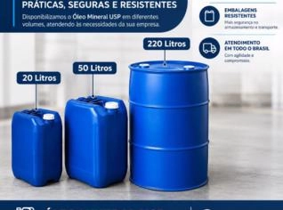 Óleo Mineral USP - Vaselina Líquida Premium