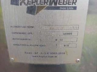 Resfriador Leite 2000L Inox Motor 10CV Keepler Weber