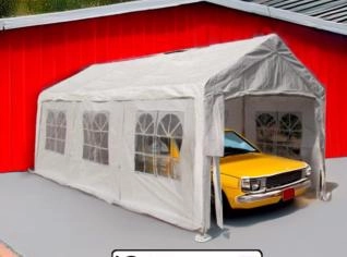 Tenda de Garagem 3x6m para Eventos e Veículos