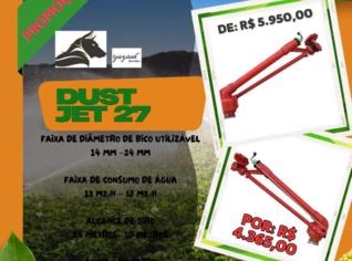 Canhão Irrigação Dust Jet 27 - Até 53m de Raio