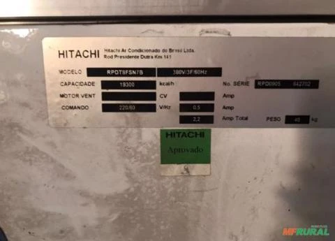 Evaporadora VRF Hitachi 7 Free - RPDV8FSNB - 8TR