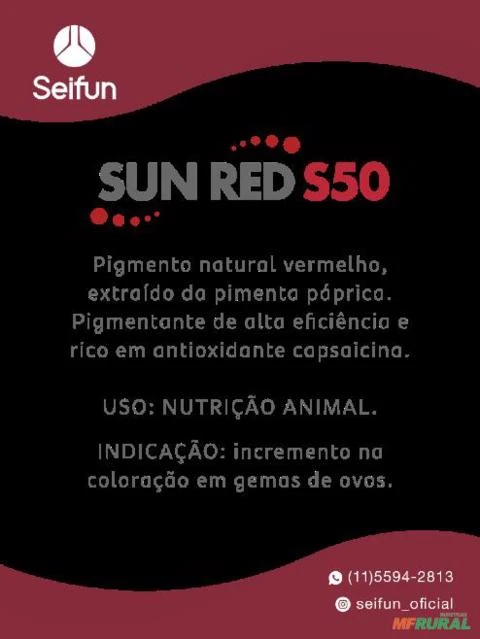 Pigmentante Natural Para Avicultura E Pet Food Sunred S50