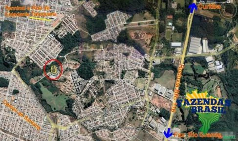 Terreno 74 x 52,89= 3.914m² no Campo de Santana- Curitiba/PR!
